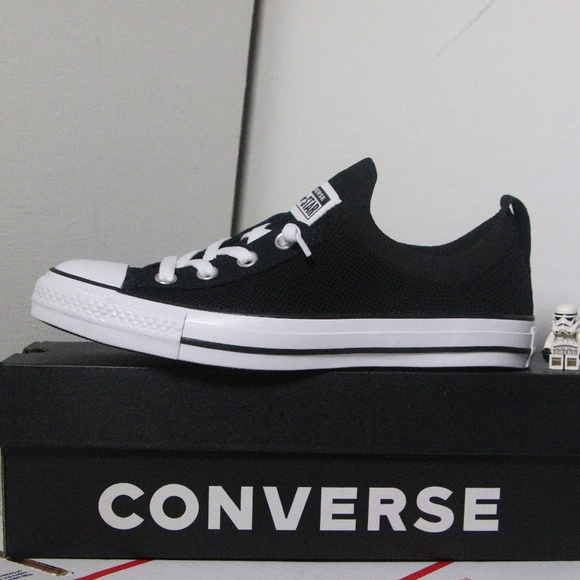 Converse Black All Star Shoreline Knit Slip Ons - Picture 4 of 7